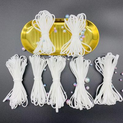 Cinta elástico redonda de nylon 2.5m m de la banda de secuencia del cordón de la cuerda del gancho de Spandex 3m m 4m m 5m m 6m m