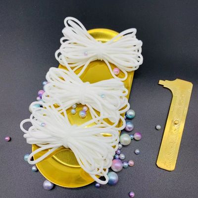 Cinta elástico redonda de nylon 2.5m m de la banda de secuencia del cordón de la cuerda del gancho de Spandex 3m m 4m m 5m m 6m m