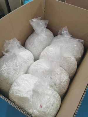 Suavidad elástico redonda 3m m negra elástico no tejida de la secuencia del cordón del lazo 3.5m m del oído de la mascarilla