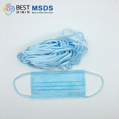 Lazos elásticos coloridos del oído para las máscaras 3.5m m