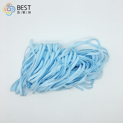 5M M 3.5M M materias primas azules de la mascarilla del estiramiento elástico suave del cordón de 2 milímetros 3m m