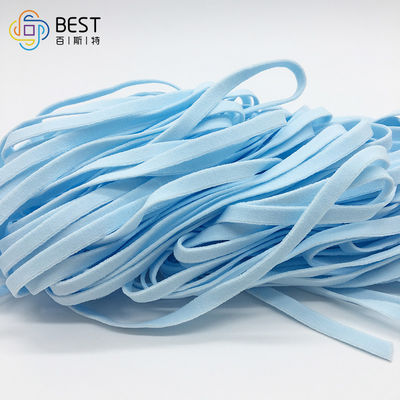 5M M 3.5M M materias primas azules de la mascarilla del estiramiento elástico suave del cordón de 2 milímetros 3m m