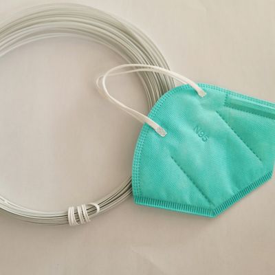Plástico doble del puente del alambre de la nariz de la base para la mascarilla 3.5m m 5.0m m