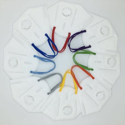 plano colorido material 3ply de la mascarilla del lazo elástico disponible del oído alrededor de la cuerda elástico