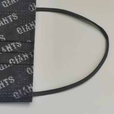 Accesorios elásticos de la mascarilla de la banda 3m m 3.5m m 4m m del cordón del gancho negro