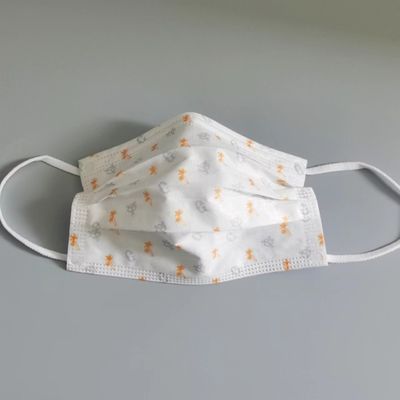 1/8&quot; oído elástico muy suave coloca la banda blanca del desgaste para la mascarilla disponible del niño de 3 capas