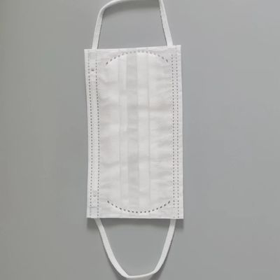 1/8&quot; oído elástico muy suave coloca la banda blanca del desgaste para la mascarilla disponible del niño de 3 capas