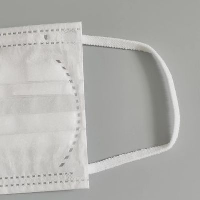 El oído elástico suave ajustable coloca el color blanco 5m m de los accesorios planos de las máscaras
