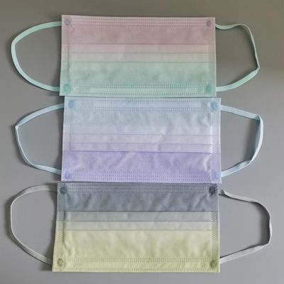 Cordón coloreado material 5.0m m de la banda elástica de la mascarilla del lazo elástico disponible del oído