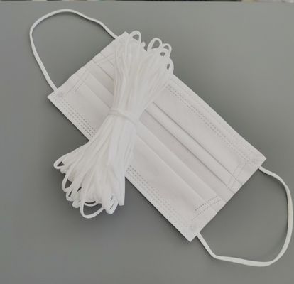 el oído elástico 5m m blanco de 3.5m m coloca la banda de la cuerda para la mascarilla disponible