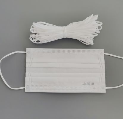 el oído elástico 5m m blanco de 3.5m m coloca la banda de la cuerda para la mascarilla disponible