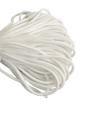 2.5m m 3m m 1/8&quot; banda elástica redonda para la mascarilla médica 3ply del gancho