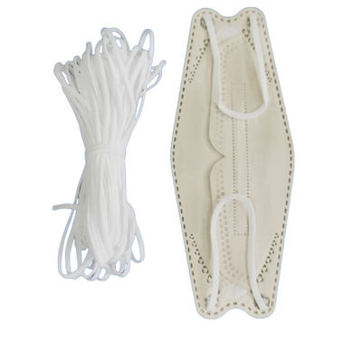 Cordón elástico del gancho plano de la mascarilla 1/8 pulgada poliéster de 1/4 pulgada 5M M