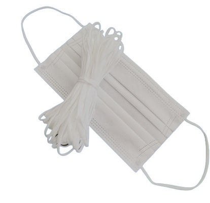 Cordón elástico del gancho plano de la mascarilla 1/8 pulgada poliéster de 1/4 pulgada 5M M