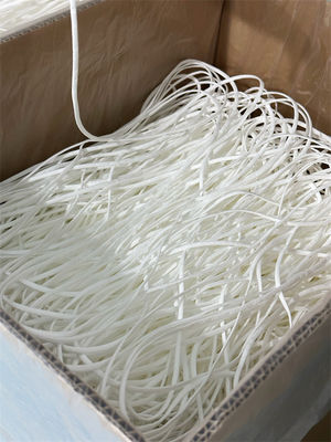 gancho blanco de Spandex del poliéster del oído de 5m m del cordón elástico plano del lazo para la máscara coreana 3D