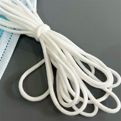 2.5m m 2.8m m 3m m hilo redondo blanco de la banda elástica del gancho de 3/16&quot; 1/8 pulgada para la máscara