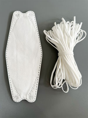poliéster elástico Spandex del lazo del oído de la mascarilla de 3.5m m