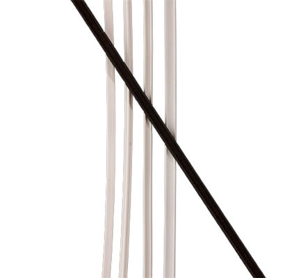 Puente negro médico 5.0m m de la nariz del alambre del doble del alambre de la nariz de la mascarilla 3d